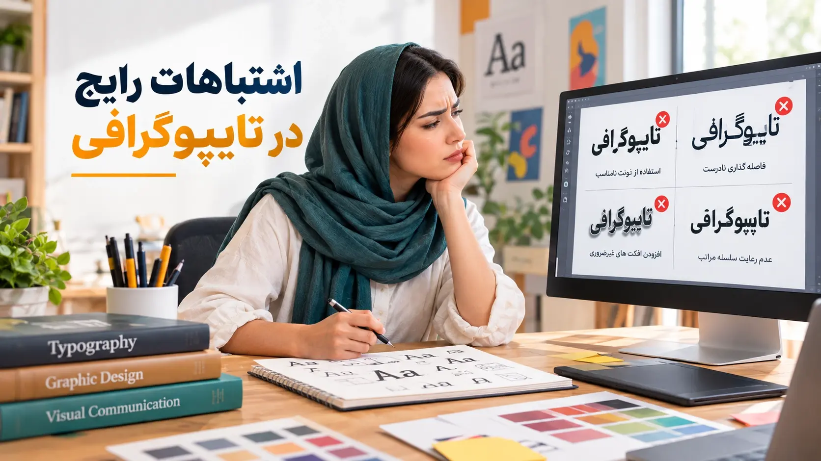 اشتباهات رایج در تایپوگرافی